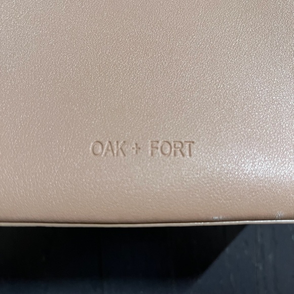 Oak and Fort tan brown bucket leather tote bag shoulder bag - Picture 2 of 11